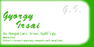 gyorgy irsai business card